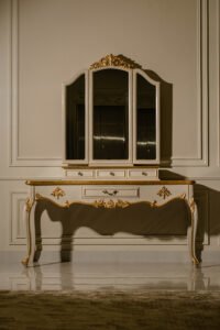 this image is for French Antique Dresser & Mirror