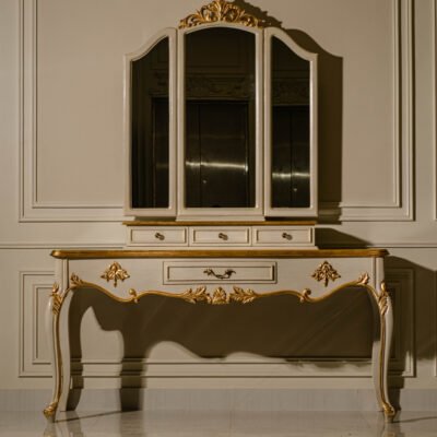 this image is for French Antique Dresser & Mirror