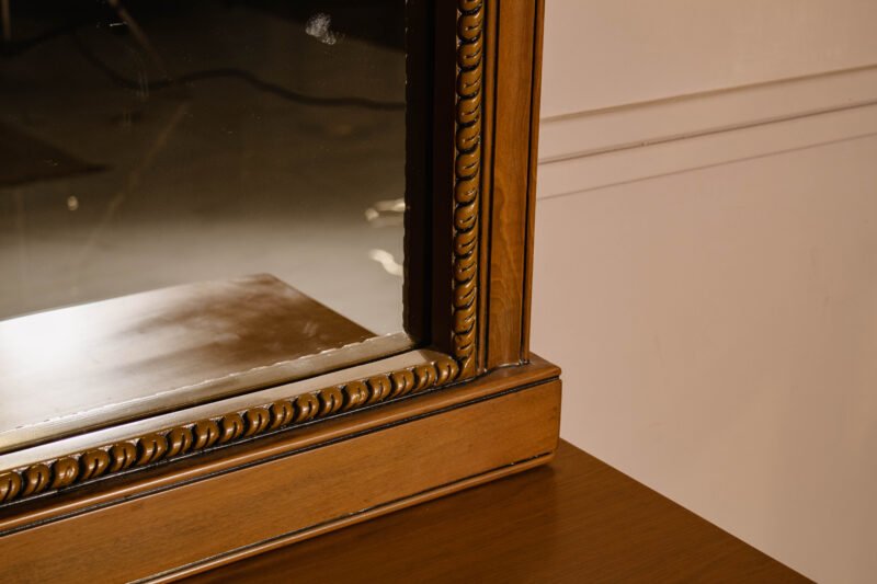 Walnut Dresser & Mirror - Image 2