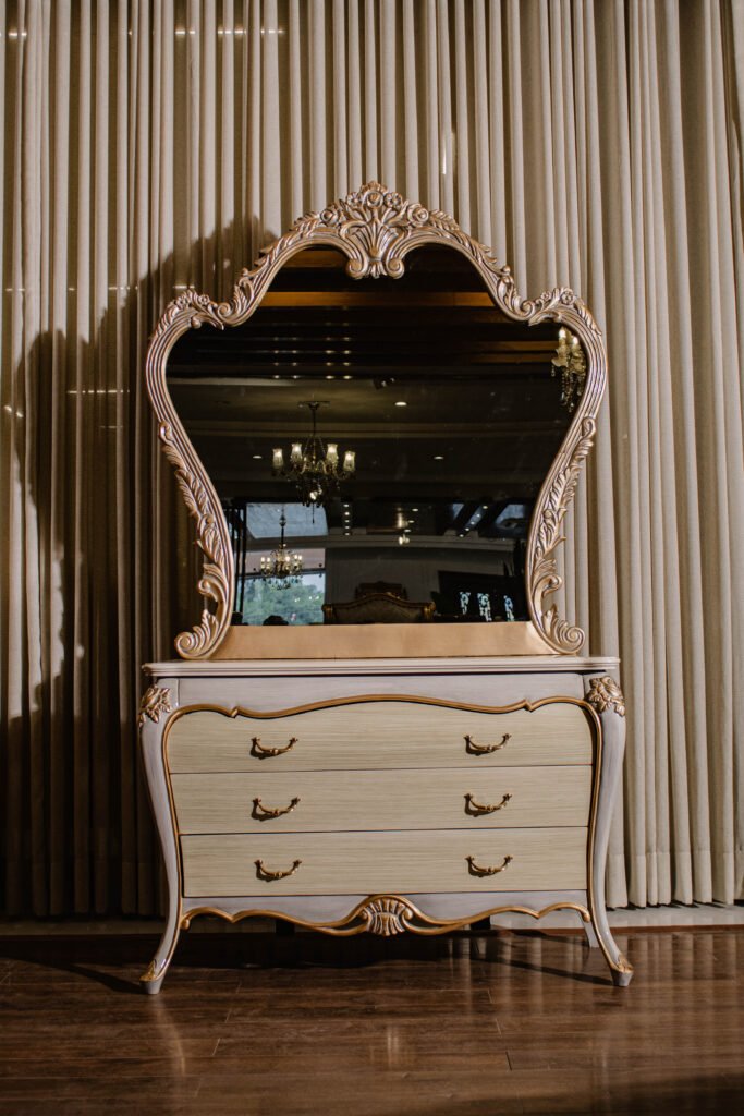 this image is for Zinc Gold Dresser & Mirror