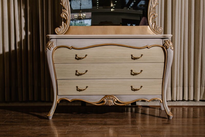 Zinc Gold Dresser & Mirror - Image 5