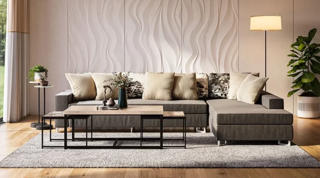 L-shaped sofa